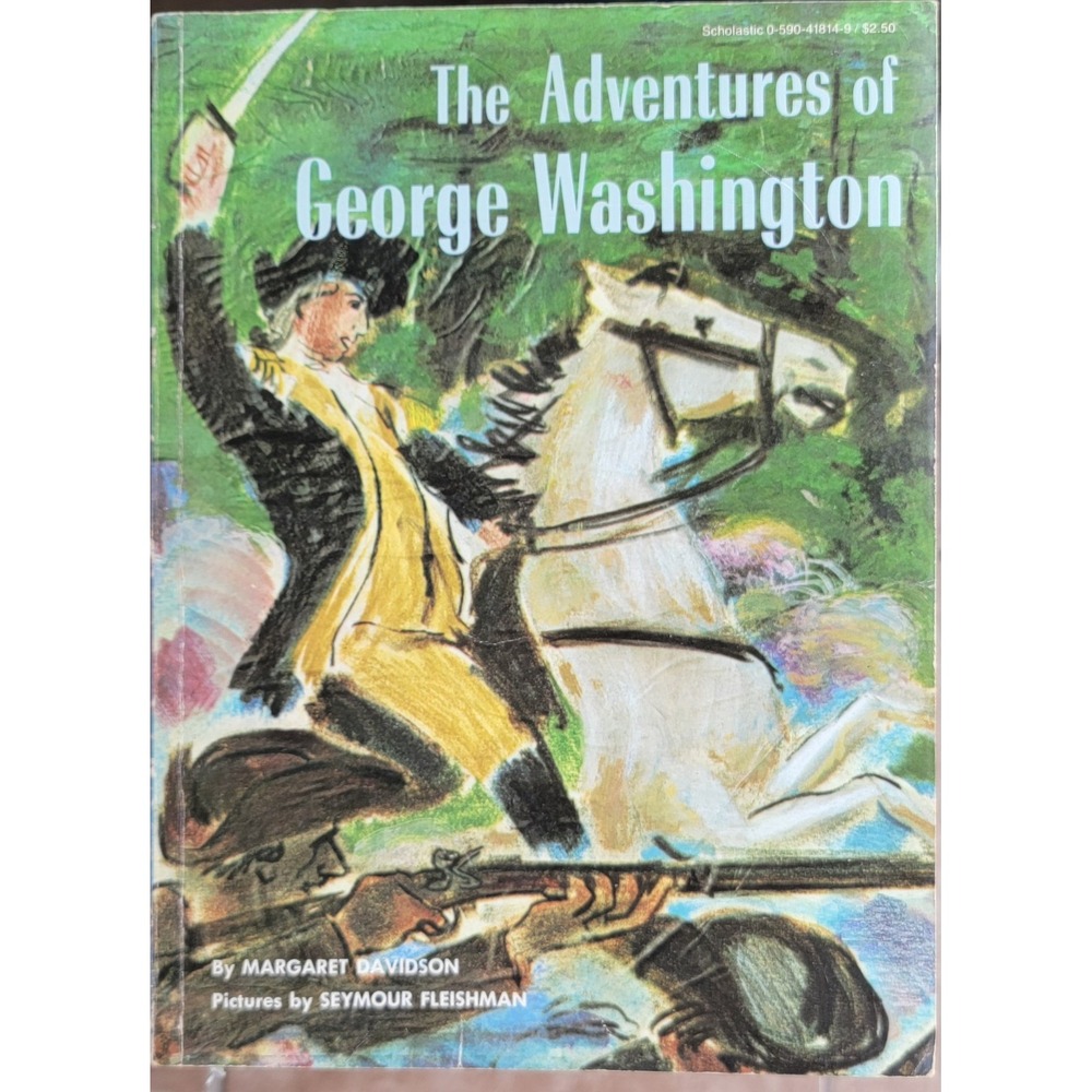 VINTAGE THE ADEVENTURES OF GEORGE WASHINGTON by Margaret Davidson 1965 PB